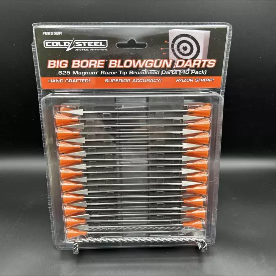 Big bore blowgun darts .625 magnum razor tip Broad Head, -40