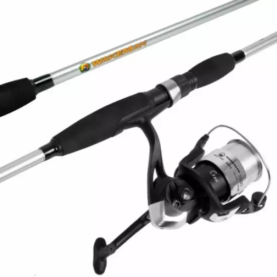 Strike Series Silver Open Faced 2 Pc Long Rod and Reel Combo Fishing Pole