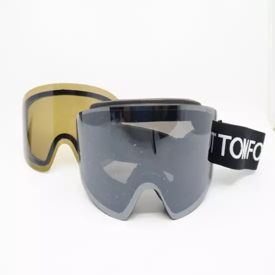 Tom Ford TF1124 001C Ski Goggles Interchangeable Grey/Bronze Photochromic Mask