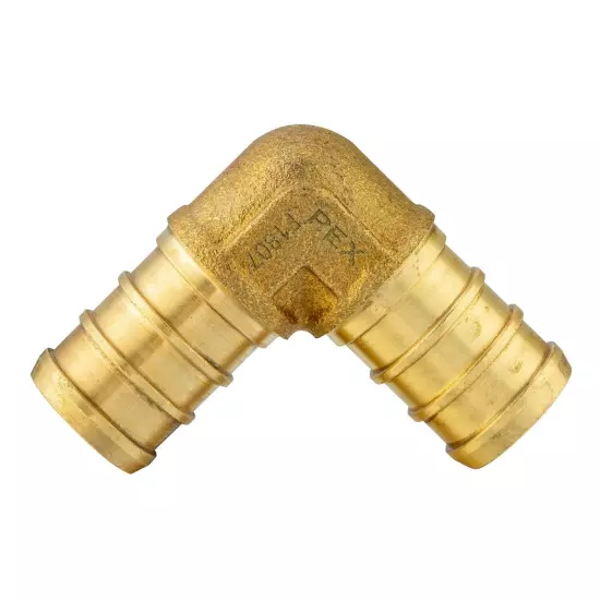 EFIELD 30PCS 1/2" PEX Crimp Brass Fittings Elbow, Coupling, Tee(10 /Ea),No Lead