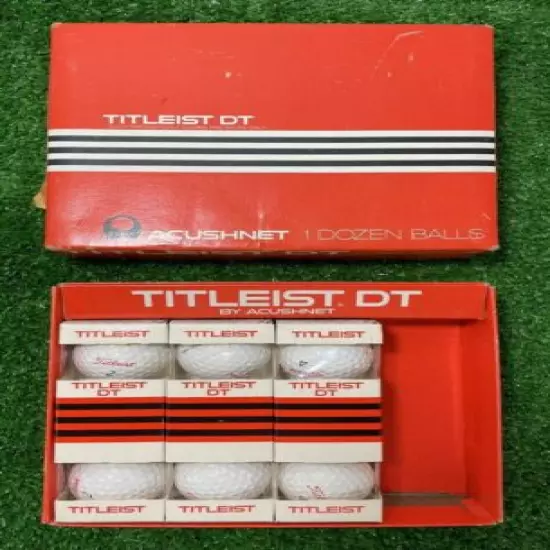 3 Sleeves of Vintage Titleist Acushnet DT Golf Balls - 9 Balls Total NEW