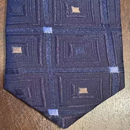 Michael Michael Kors Blue 100% Silk Men’s Neck Tie Made In China