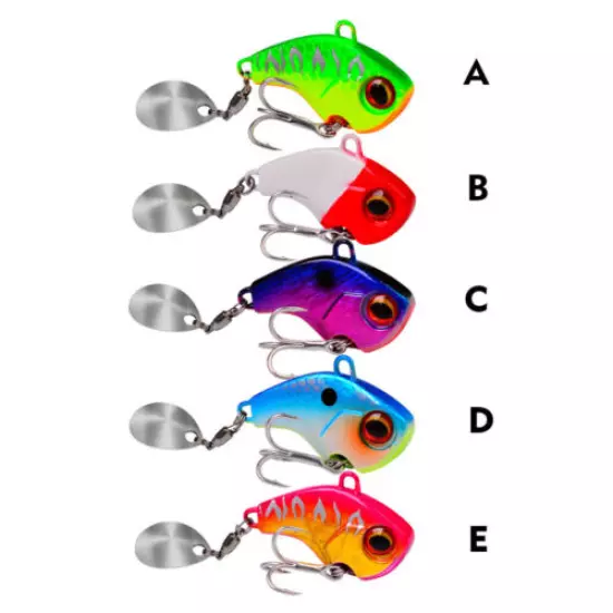 5* Fishing Lures Metal Bait Crankbaits VIB Spinnerbaits Blade Tackle 2.5/3.5/4cm