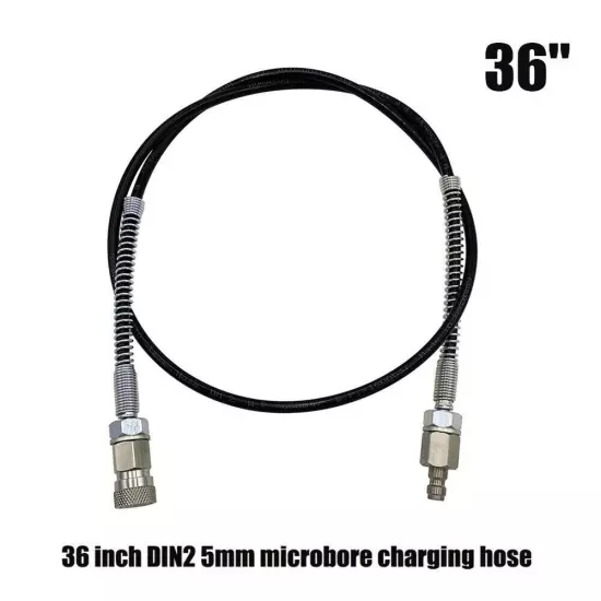 Paintball PCP DN2 36" Microbore Hose For Air Fill Station / Charging Adaptor New