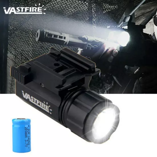 Combo Red Laser Sight LED Flashlight Pistol Light Torch Gun Rail Mount