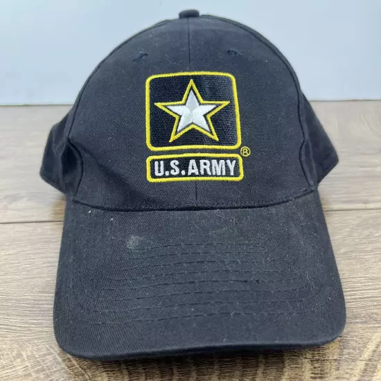 US Army Hat United States Army Black Hat Adjustable Adult Size Hat Black Cap