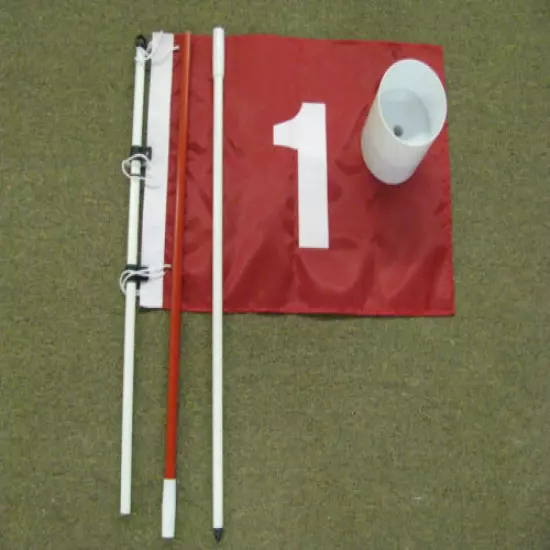 A99Golf Portable Flag w/Cup Practice Hole Pole Putting Green Trainning #1#2#3/PK