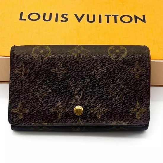 Louis Vuitton Monogram Porte Monnaie Tresor Bifold Wallet