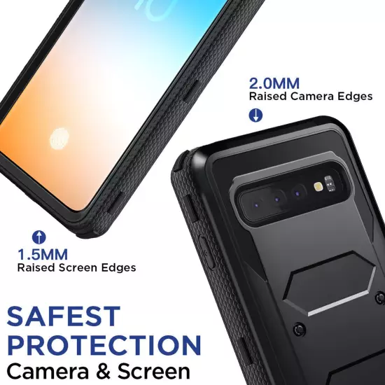 Black For Samsung Galaxy S10/S10+/S10e Shockproof Bumper Case Cover Accessories