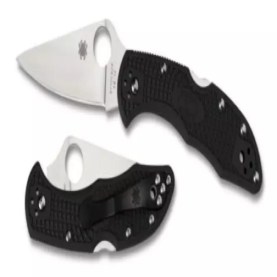 Spyderco C11FPBK Delica Flat Ground Black PlainEdge