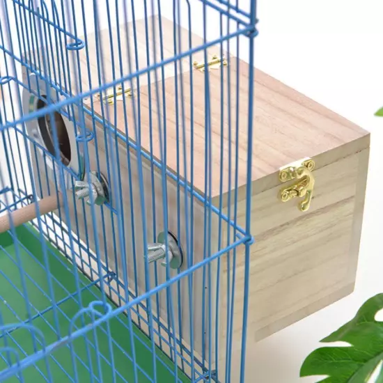 Wooden Bird Breeding Nest Box Parakeet Budgie Cockatiel . Breeding Nesting