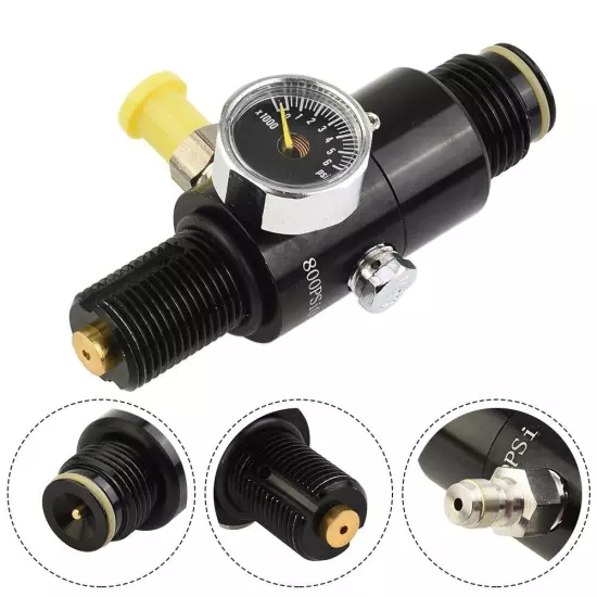 PCP Air Compressor HPA 4500psi Tank Regulator Valve Output Pressure Replacement