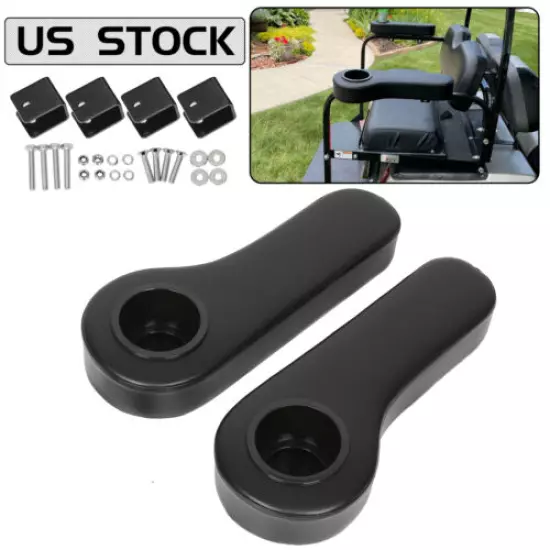 Pair Of 2 Golf Cart Arm Rest Drink Cup Holder For EZGO/Club Car/Yamaha Rear Seat