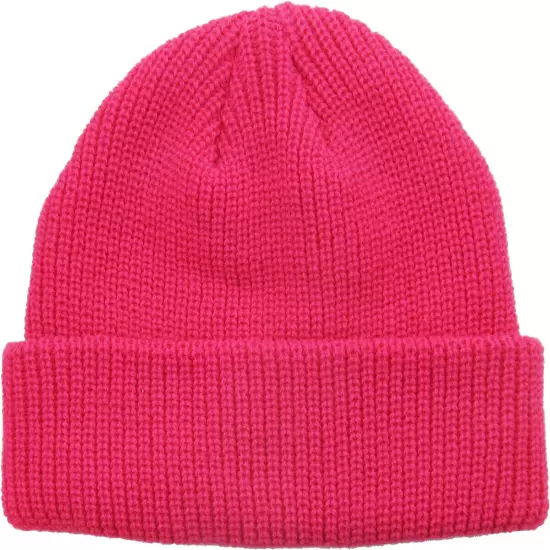 Warm Winter Knit Cuff Beanie Cap Fisherman Watch Cap Daily Ski Hat Skully