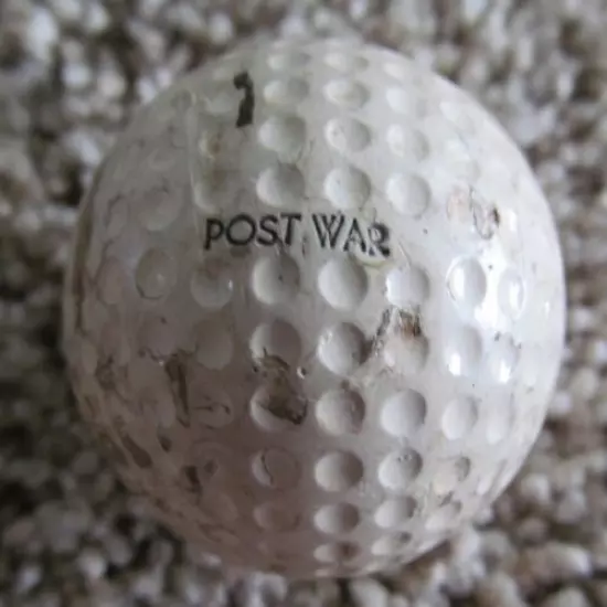 VINTAGE POST WAR CHAMPIONSHIP GOLF BALL SEVERAL CUTS & WEAR INTERESTING NAME