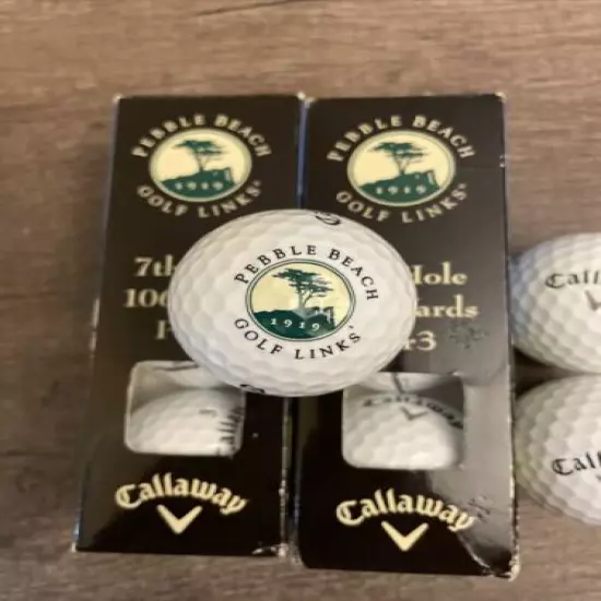 Pebble Beach 7th Hole Par 3 Callaway Golf Ball Lot