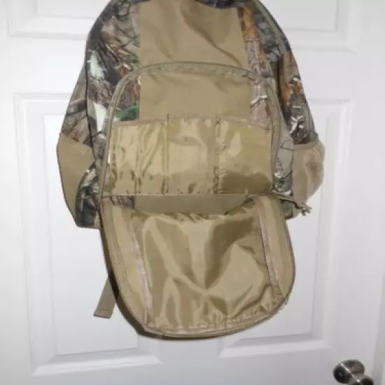 Mossy Oak Camo Backpack w/Padded Straps w/Netted Side 2 Compartments