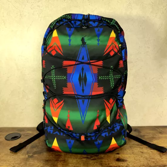 Polo Ralph Lauren Backpack Aztec Southwestern Native Retro Beacon Pattern Travel