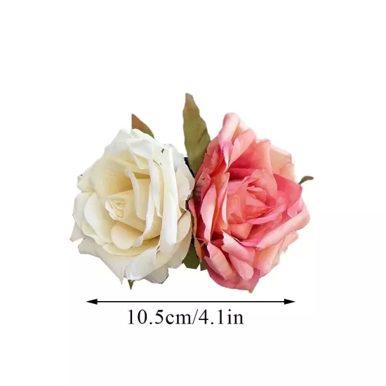 Simulation Flower Rose Hair Claw Headdress Hair Clip Claw Clamp Wedding *