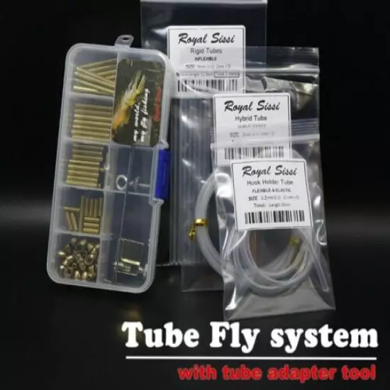 Tube Fly Tying System Combo With Fly Tube Adapter Tool & Brass Tubes Conehead