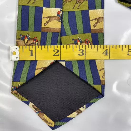 Structure Horse Racing Equestrian Necktie Silk Tie 4" x 57"