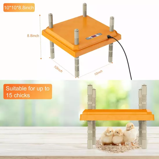 ZenxyHoC Brooder Plate for Chicks with Temperature Adjustable and Display 10