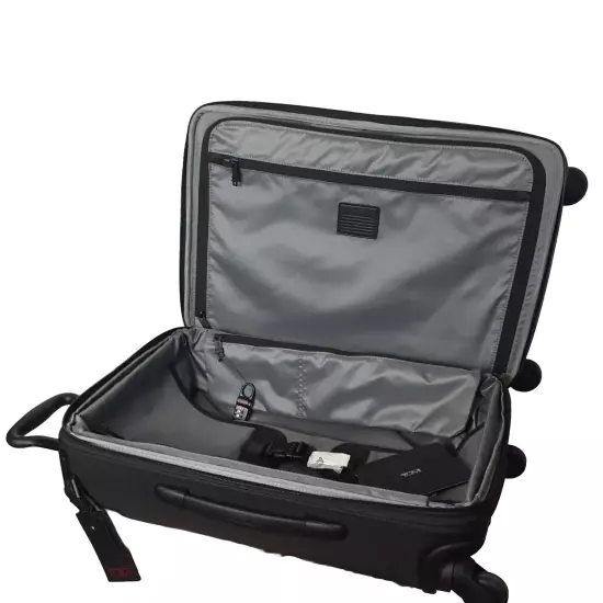 NWT TUMI ALPHA 2 International Front lid 4 wheeled Carry-on in Black $925.