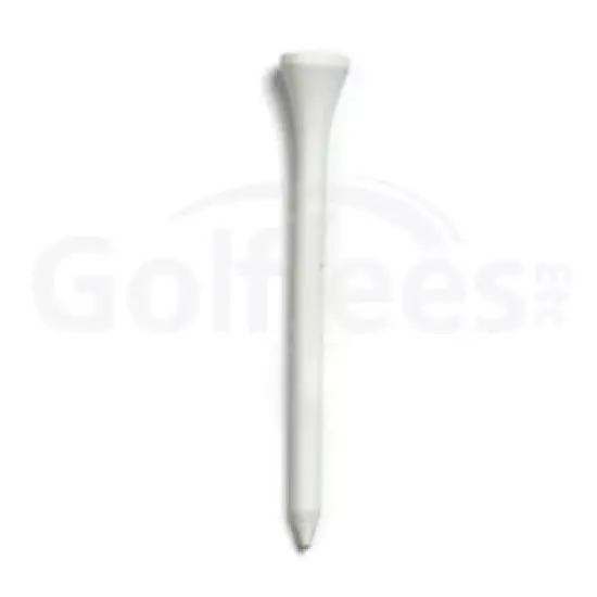 1000 x 3 1/4" Wooden Golf Tees - WHITE (10 x Bags of 100)