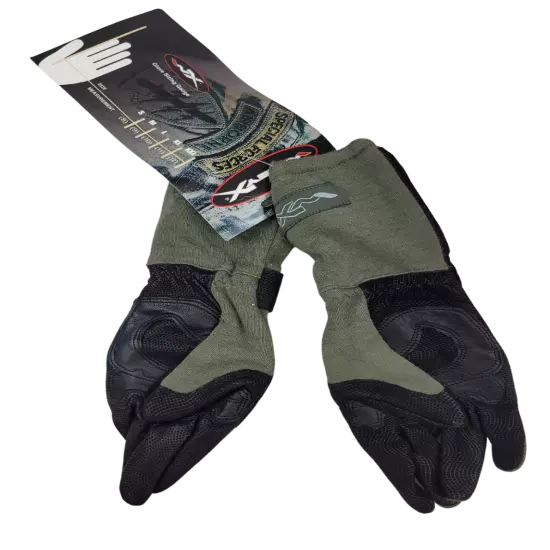 New Wiley-X TAG-1 Green Combat Assault Gloves With Kevlar Knuckles *mocinc.1982*