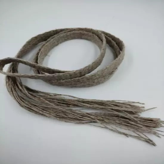 Item3161: Powder Horn inkle strap Natural hemp 5/8" x 49.5" 