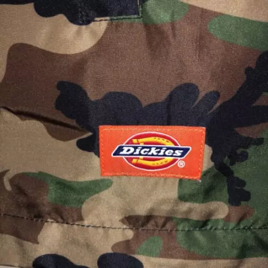 DICKIES Jacket CAMO MEDIUM Hunter Nylon RETRO ORANGE LOGO Skater Stylish RARE