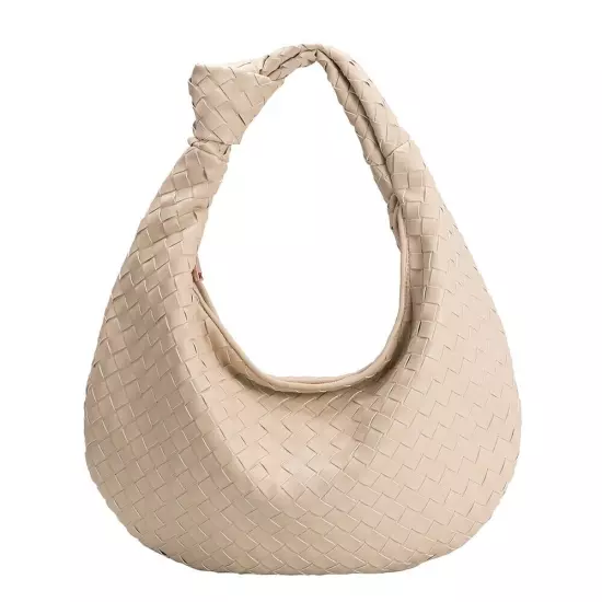 Melie Bianco Katherine Brigitte Satchel Oversized Edition Woven Knot Bag ANTHRO!