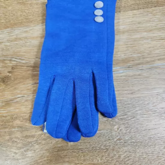 Women’s Fanfare Gloves Smart Touch Blue One Size Fits Most Very Soft