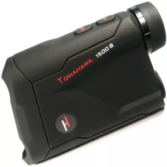 1650YD DUAL HUNTING GOLF LASER RANGE FINDER SLOPE COMPENSATION ARC RED/BLACK LCD