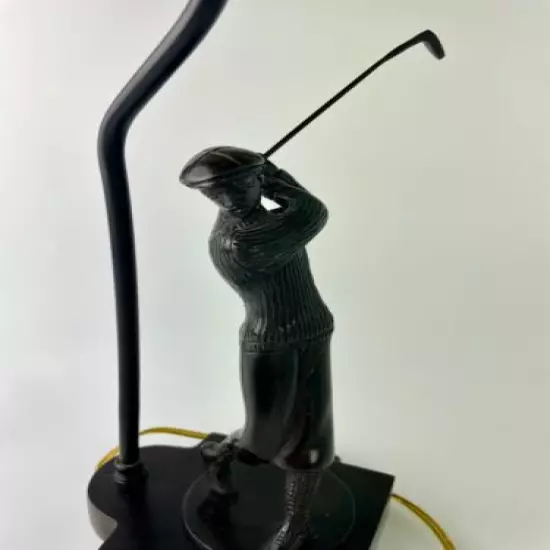 Golfer Table Lamp with Golf Bag Finial