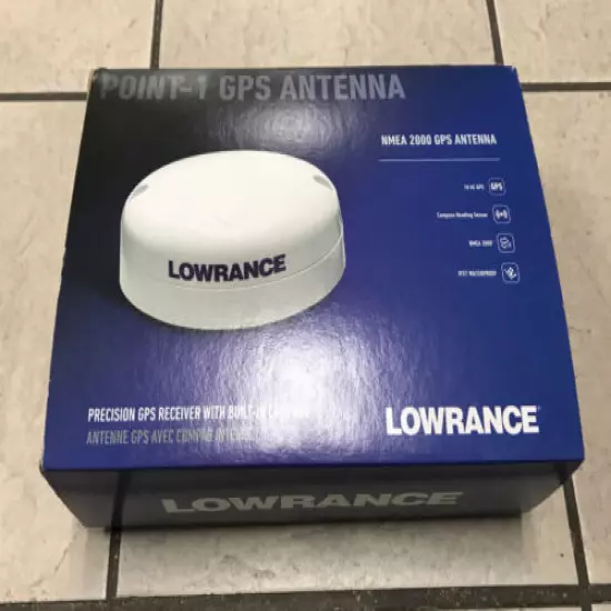 Lowrance Point 1 GPS Antenna - White - 000-11047-002