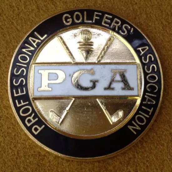 Framed - PGA - TWO MEDALLION SET -TOURNAMENT PLAYERS DIVISION + PRO GOLF ASSOC! 