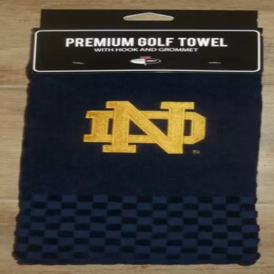 NCAA Embroidered Tri-fold Golf Towel - Notre Dame Fighting Irish