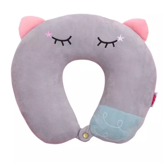 Relaxing Memory Foams Neck Pillow Shape for Office Napping Travel Soft Support