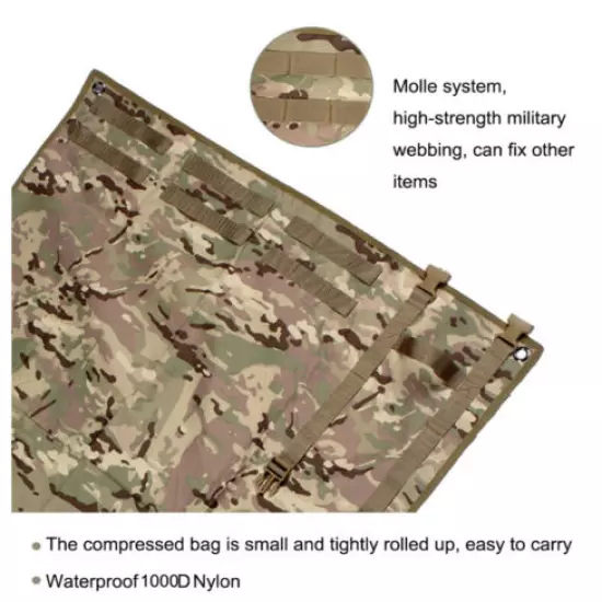 Hunting Training Tactical Shooting Mat Shooters Roll-Up Military Airsoft Gun Pad