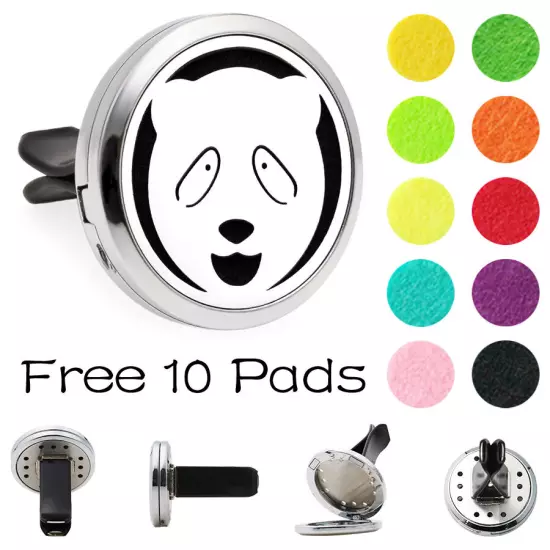 Car Diffuser Vent Clip Air Freshener Essential Oil Aroma diffuser Locket 10Pads 