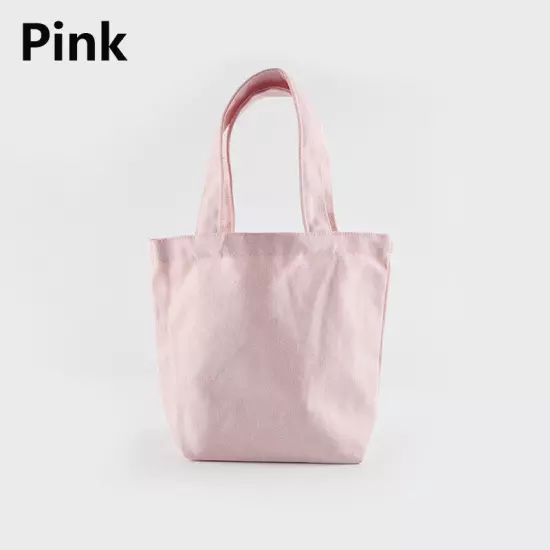 Foldable Shopping Bag Lunch Bags Canvas Tote Small Handbag Grocery Food Storage