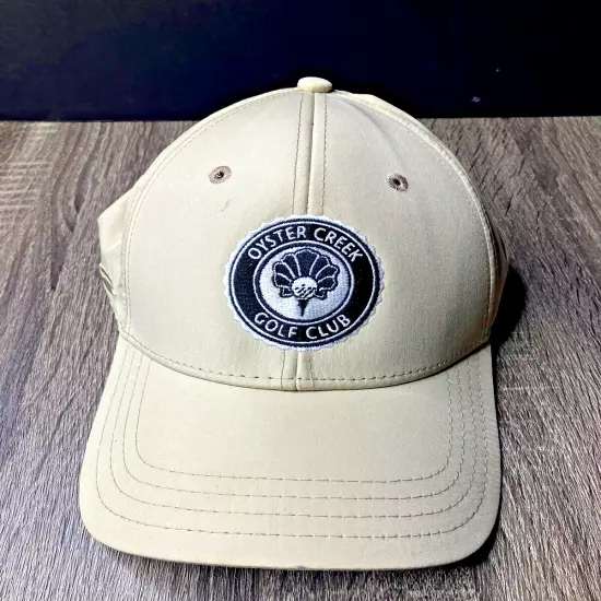 Pukka Headwear Oyster Creek Country Club Plain Logo Golf Hat Cap in Cream Color