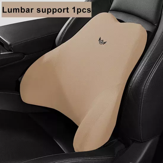 Curved Car Seat Headrest Car Neck Pillow Cushion Back Lumbar Support 