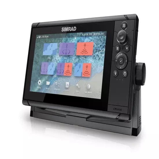 Simrad Cruise 9-9-inch GPS Chartplotter with 83/200 Transducer, Preloaded C-MAP