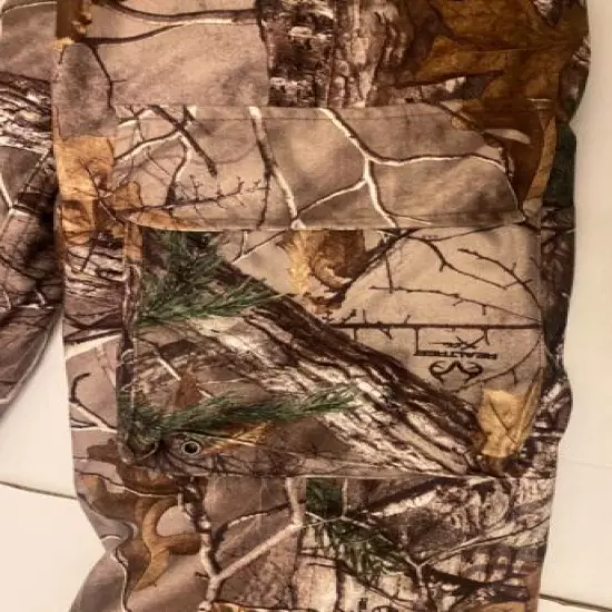 NEW Mens Cargo Pants CABELA’S REALTREE EDGE Camouflage Sz XL Hunting Bottoms