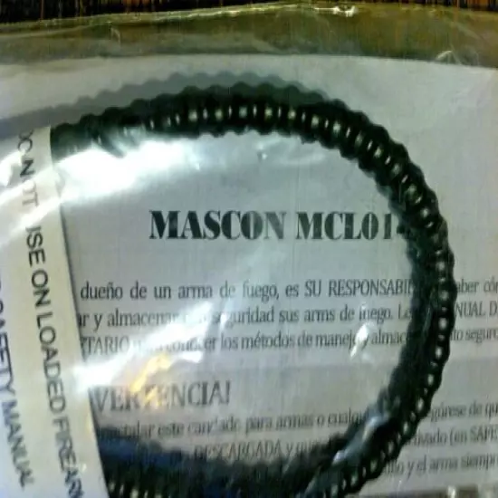  Mascon MCLO1-P Universal Cablelock Black Gun Safety Lock 30mm