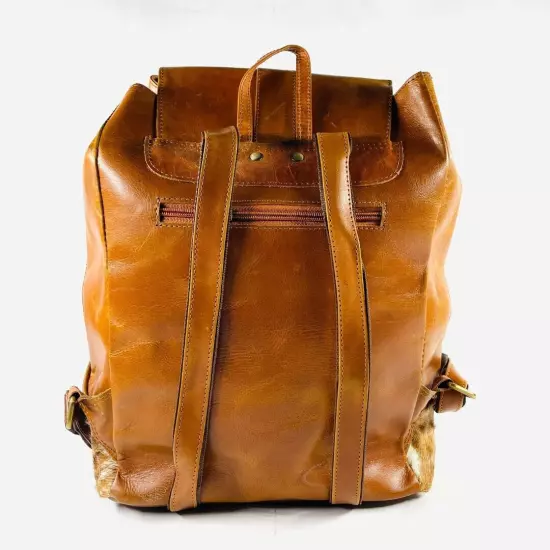 Hair on Leather Backpaks, Rugsack, Cowhide Diaper bag, Genuine Leather Backpack