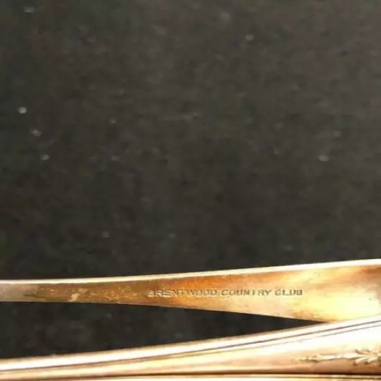 Vintage Brentwood Country Club Golf Sugar Tongs