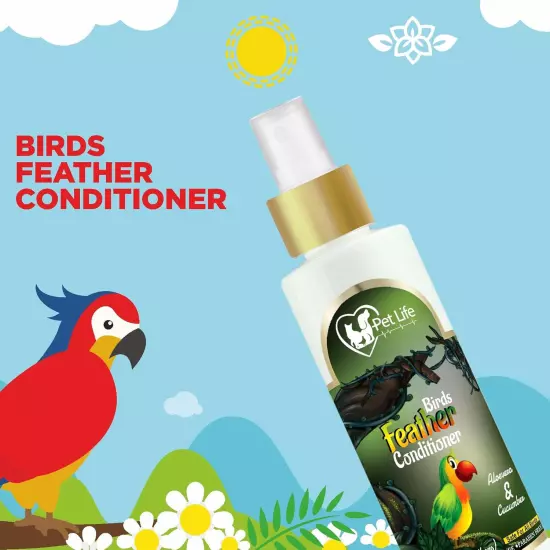 Pet Life Organic&Ayurvedic Birds Feather Conditioner Spray Dry&Waterless Birds